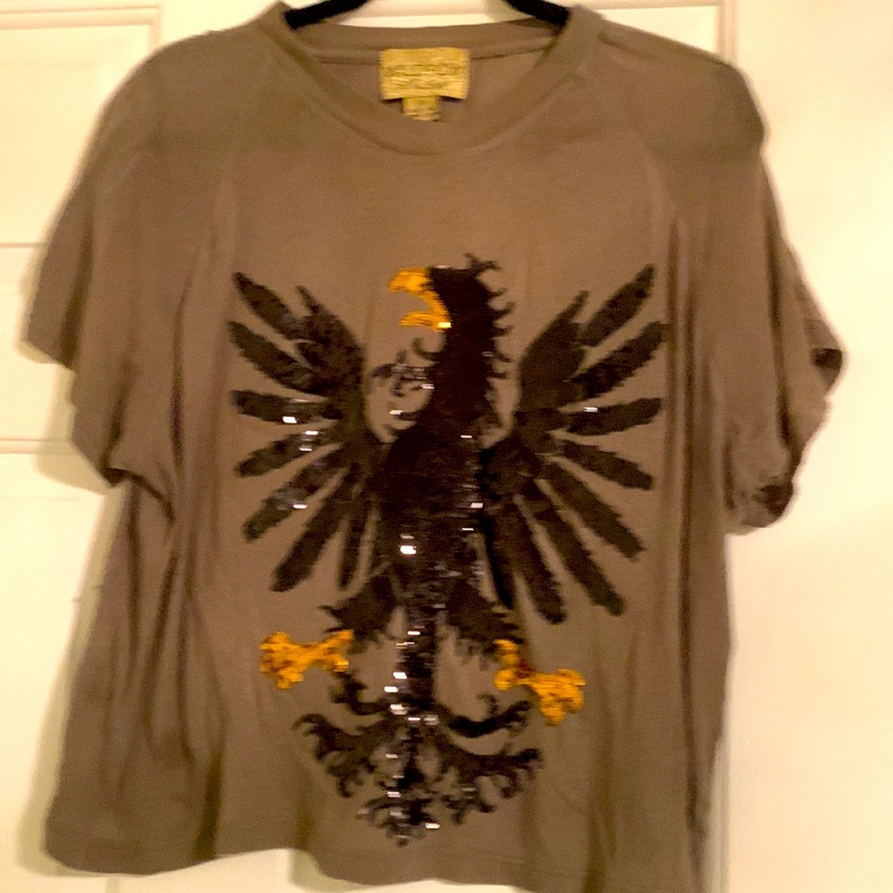 Green Sequined Wildfox T Shirt